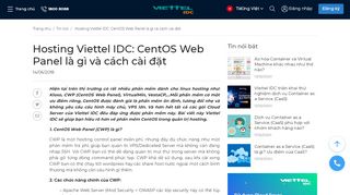 
                            12. Hosting Viettel IDC: CentOS Web Panel là gì và cách cài đặt