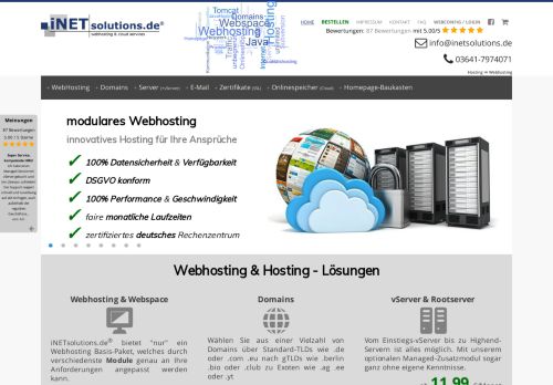 
                            4. Hosting & Webhosting » iNETsolutions.de® in Deutschland