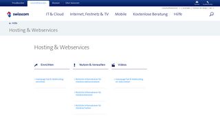 
                            7. Hosting & Webservices | Swisscom