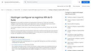 
                            7. Hostinger: configurar os registros MX do G Suite - Ajuda do ...