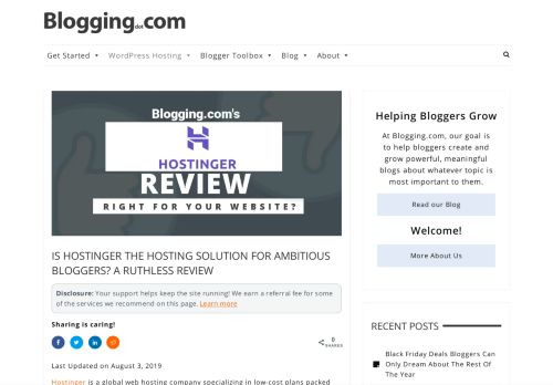 
                            8. Hostinger Review: Simple, Fast, Cheap WordPress Hosting ...