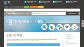 
                            4. Hostingtarife - Webhosting und Server von gn2 aus Coburg