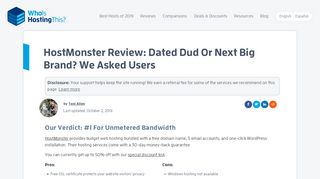 
                            5. HostMonster In 2019: What Do HostMonster Client ... - ...