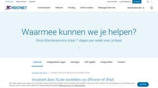
                            4. Hostnet App Suite instellen op iPhone of iPad