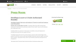 
                            13. HostPapa Is Now a G Suite Authorized Reseller
