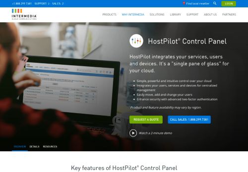 
                            13. HostPilot control panel for Office 365 | Intermedia