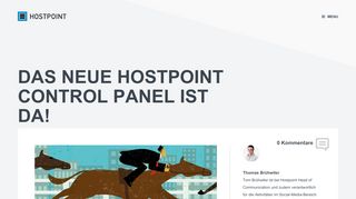 
                            12. Hostpoint blog: Das neue Hostpoint Control Panel ist da!