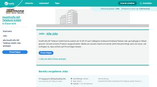 
                            6. HostProfis ISP Telekom GmbH Jobs in Österreich | hokify