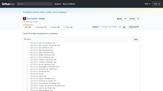 
                            6. Hosts File to Block Facebook from my Machine · GitHub