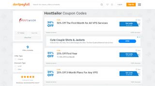 
                            10. HostSailor Coupons Feb. 2019: Coupon & Promo Codes - DontPayFull