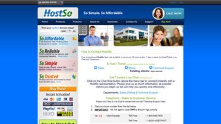 
                            4. HostSo - How to Contact HostSo