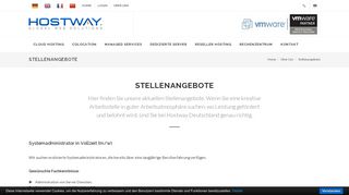 
                            6. Hostway Deutschland GmbH | Stellenangebote