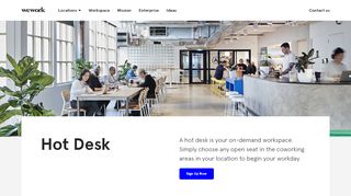 
                            5. Hot Desks & Daily Office Space Rentals | WeWork