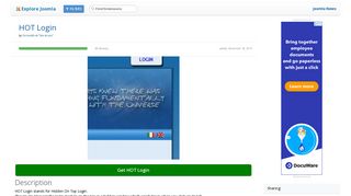 
                            3. HOT Login - Explore joomla