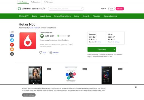 
                            13. Hot or Not App Review - Common Sense Media