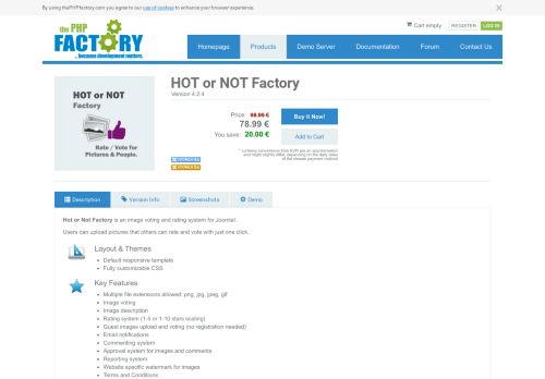 
                            8. HOT or NOT Factory - Joomla Extension from thePHPfactory