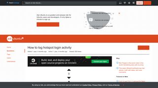 
                            10. hot spot - How to log hotspot login activity - Ask Ubuntu