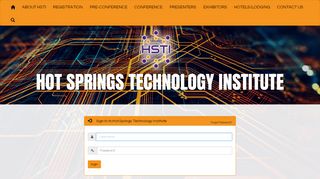 
                            10. Hot Springs Technology Institute - Site Administration Login
