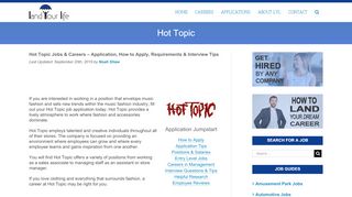 
                            6. Hot Topic Application | 2019 Careers, Job Requirements & Interview ...