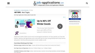 
                            3. Hot Topic Application, Jobs & Careers Online - Job-Applications.com