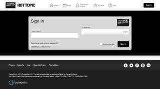 
                            11. Hot Topic Credit Card - Sign In - Comenity