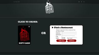 
                            3. HotBox Pizza: online ordering
