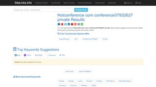 
                            8. Hotconference com conference37932627 private Results For ...