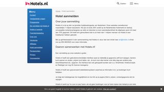 
                            2. Hotel aanmelden - Hotels.nl