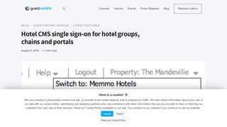 
                            12. Hotel CMS single sign-on for hotel groups, chains and ... - GuestCentric