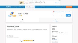 
                            13. HOTEL DA WEB - Por Dentro da Empresa | Infojobs