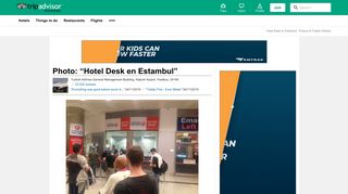 
                            10. Hotel Desk en Estambul - Picture of Turkish Airlines - TripAdvisor