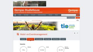 
                            9. Hotel- en Eventmanagement | Kenmerken | Hogeschool Tio | Qompas ...