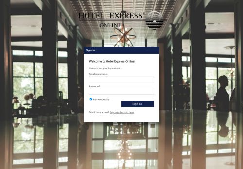 
                            6. Hotel Express Online - Login