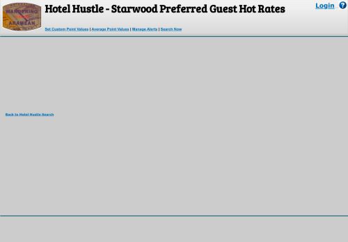 
                            9. Hotel Hustle - Starwood Preferred Guest Hot Rates - Wandr.me