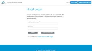
                            1. Hotel Login - CPSA Hotel Portal - Canadian Professional Sales ...
