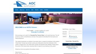 
                            9. Hotel Partners Log-In | AOC Zürich Airport