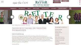 
                            10. Hotel Retter / Datenschut: Umgang mit Daten und Informationen