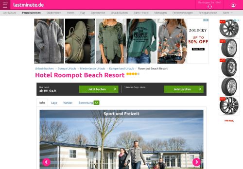 
                            8. Hotel Roompot Beach Resort Kamperland | Günstig buchen bei ...