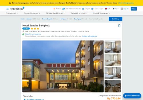 
                            6. Hotel Santika Bengkulu, Ratu Agung, Bengkulu - Traveloka