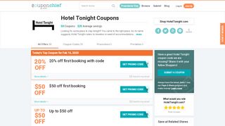 
                            5. Hotel Tonight Promo Codes - Save $25 w/ Feb. 2019 Deals & Coupons