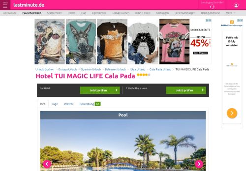 
                            12. Hotel TUI MAGIC LIFE Cala Pada | Günstig buchen bei lastminute.de