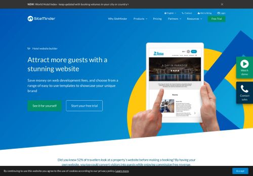 
                            7. Hotel website design and hosting | Canvas by SiteMinder