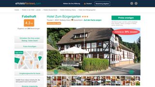 
                            12. Hotel Zum Bürgergarten, Stolberg (Harz) – zum Angebot ...
