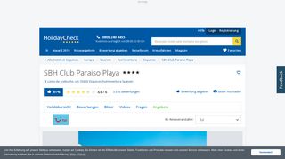 
                            8. Hotelbeschreibung: SBH Club Paraiso Playa • HolidayCheck ...