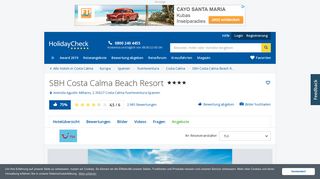 
                            11. Hotelbeschreibung: SBH Costa Calma Beach Resort • HolidayCheck ...