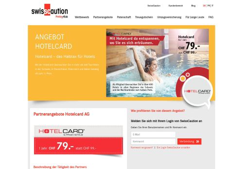 
                            8. Hotelcard | Club Privilèges SwissCaution