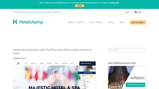 
                            3. Hotelchamp partners with TrustYou and offers review content to users ...