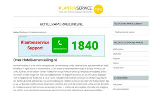 
                            8. Hotelkamerveiling.nl Klantenservice? Bel 0906-0708 - Bij ...