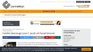 
                            3. hotelkit überzeugt Louis C. Jacob mit Social Intranet - Connektar