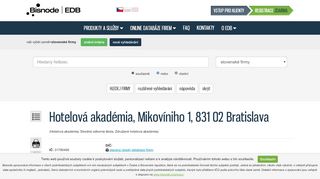 
                            13. Hotelová akadémia, Mikovíniho 1, 831 02 Bratislava - Edb.sk